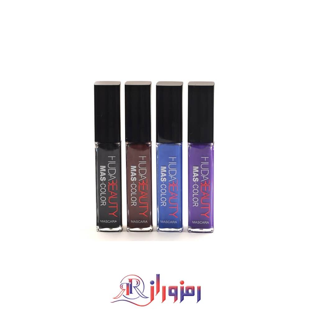 ریمل رنگی هدی بیوتی huda beauty پک 4 عددی